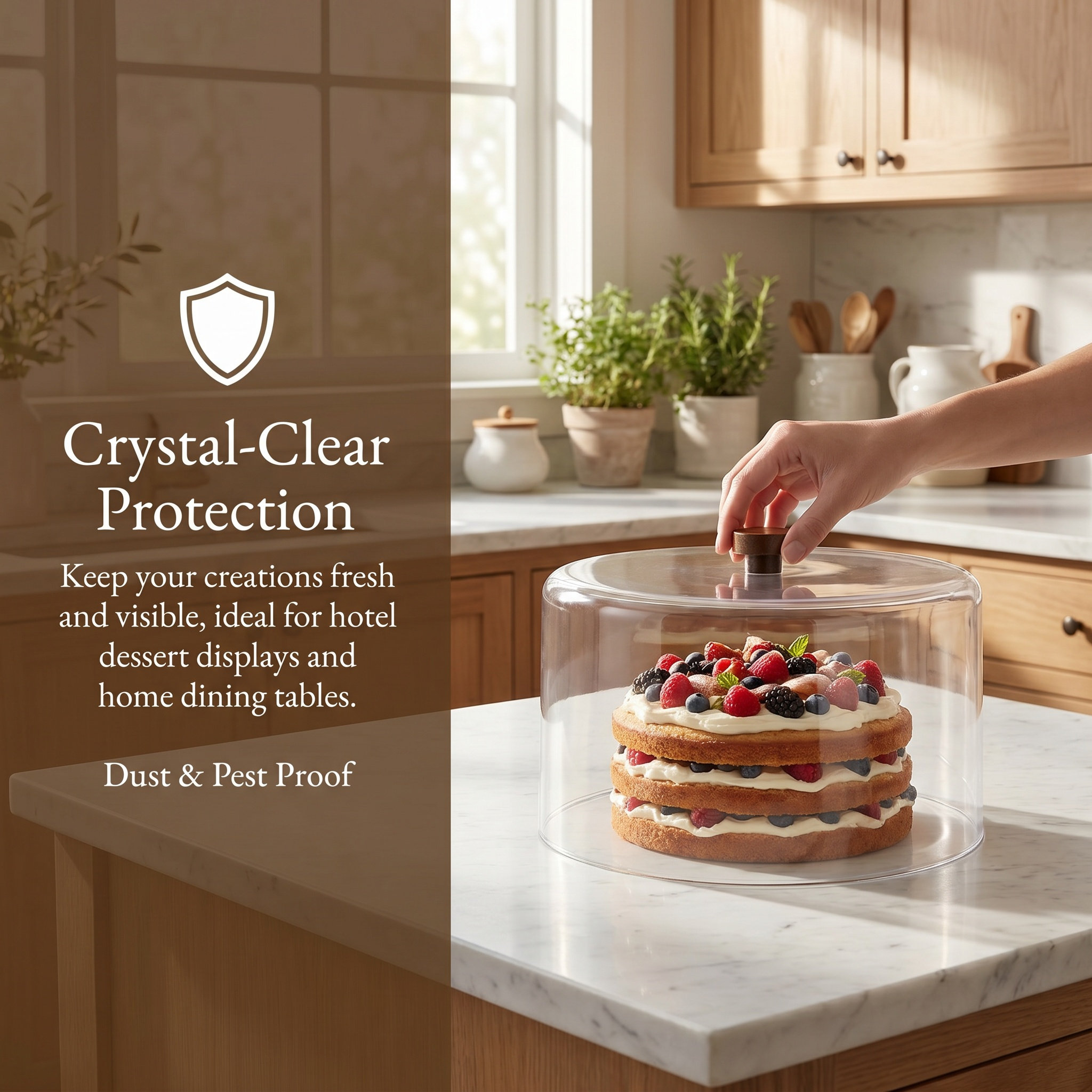 Clear Cake Dome Cover 11 Inch  - Plastic Dome Clear 评论和价格
