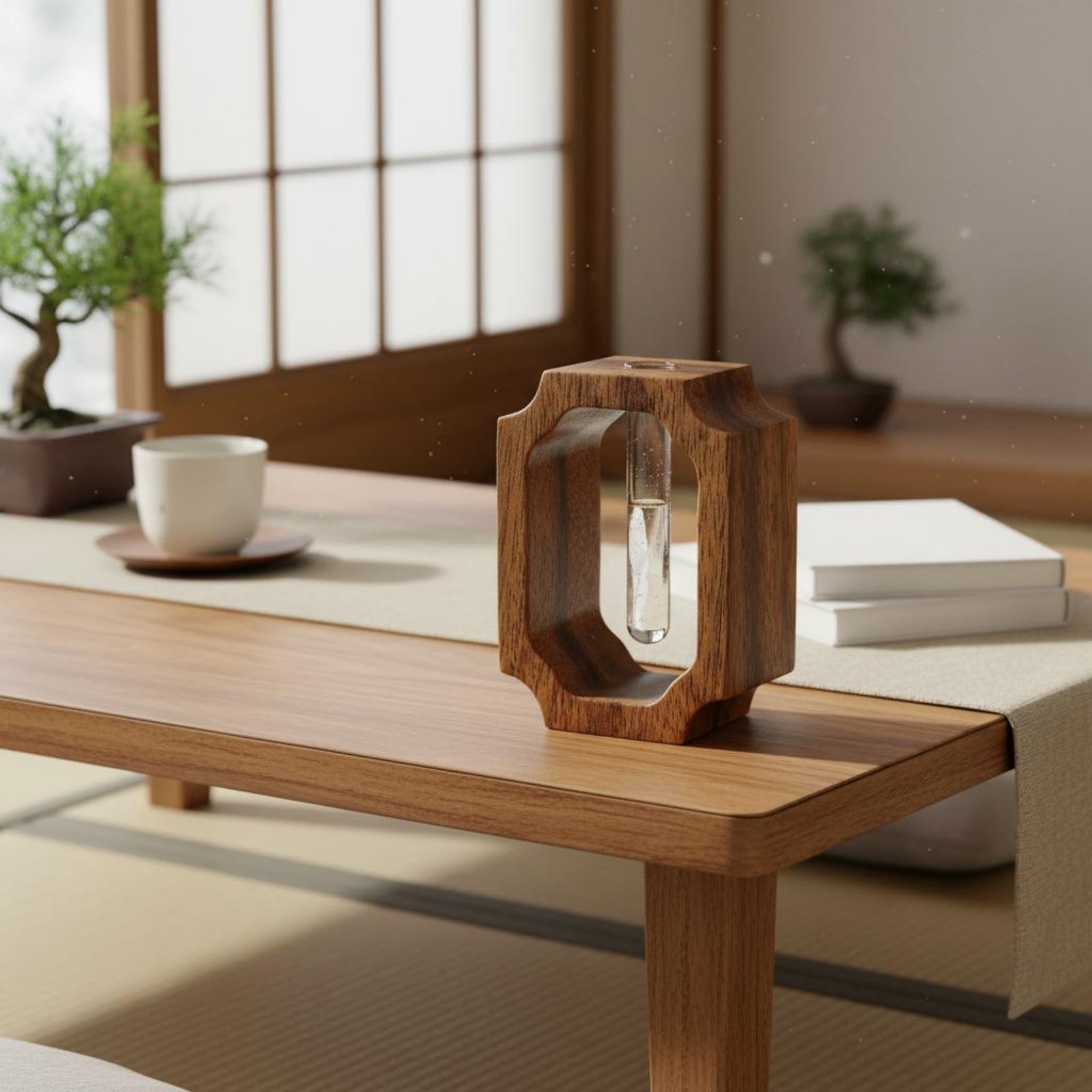 Walnut Wood Vase Easy to Clean - Propagation Station Vase 评论和价格