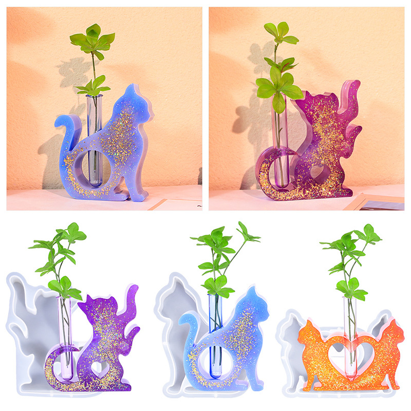 Cat Shaped Resin Molds Vase Si - Propagation Station Vase 评论和价格