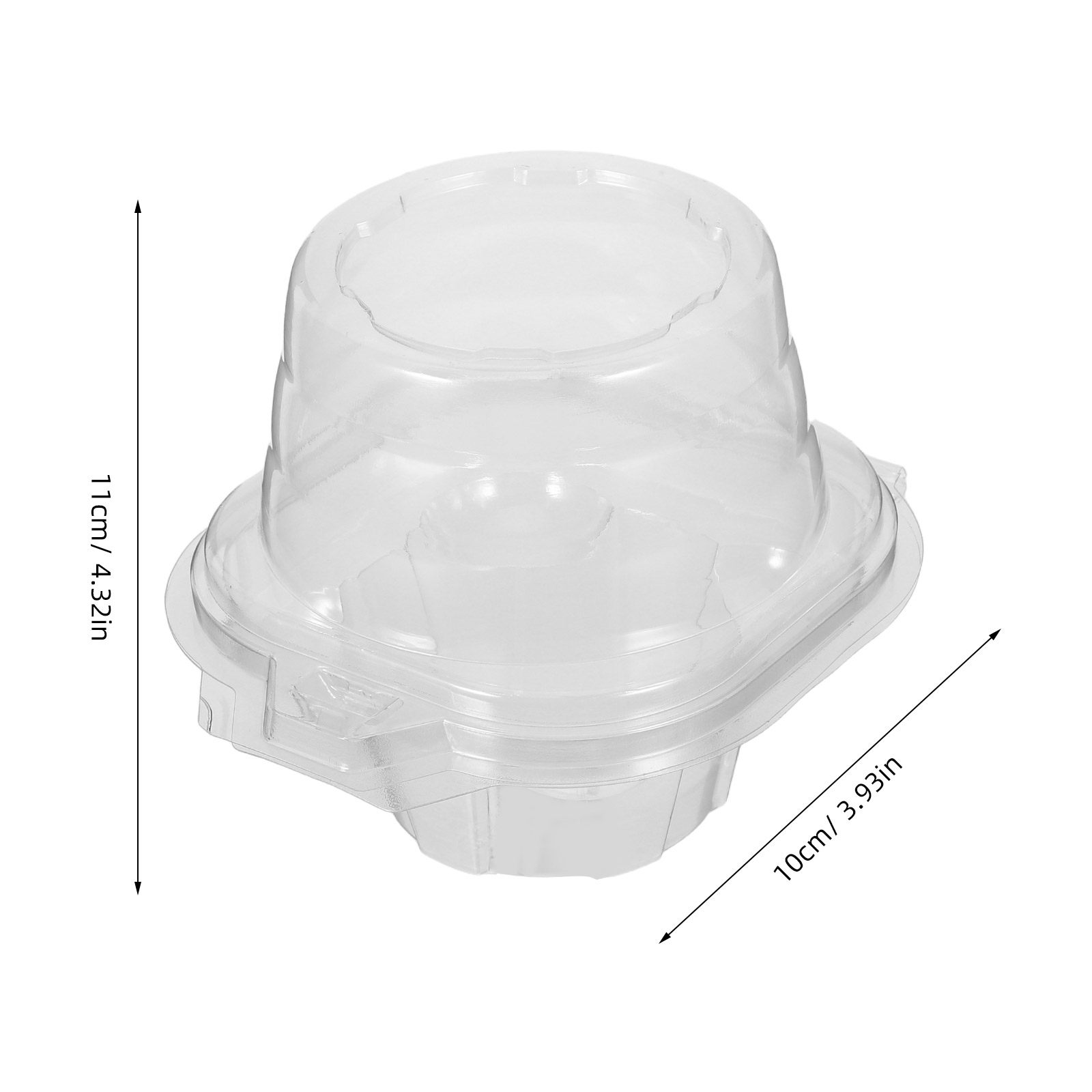 50Pcs Clear Cupcake Containers - Plastic Dome Clear 评论和价格